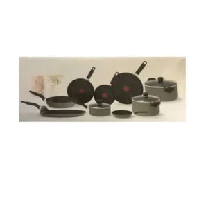 BATERIA T-FAL 5819700, TALENT, 12 PIEZAS, GRIS