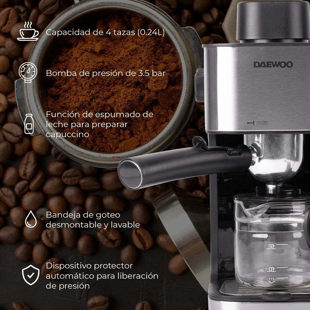 CAFETERA DAEWOO DES-485 EXPRESSO 4 TAZAS - Image 8