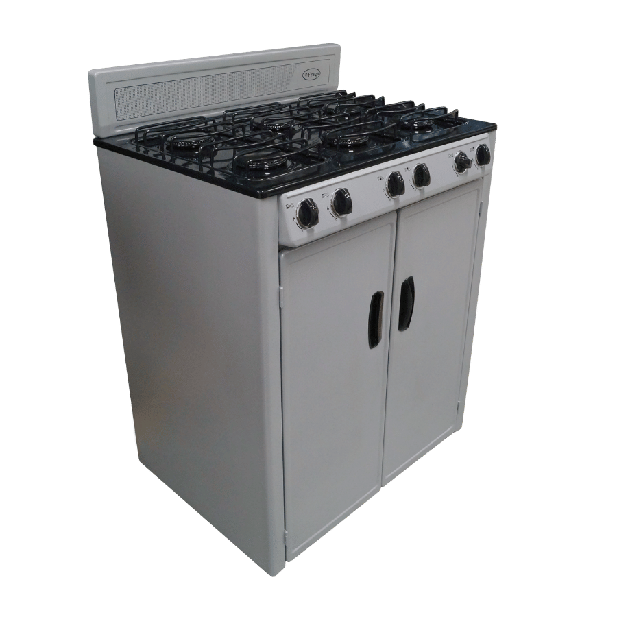 ESTUFA CON GABINETE FRAGA P-333, 6 QUEMADORES, A GAS - Image 2