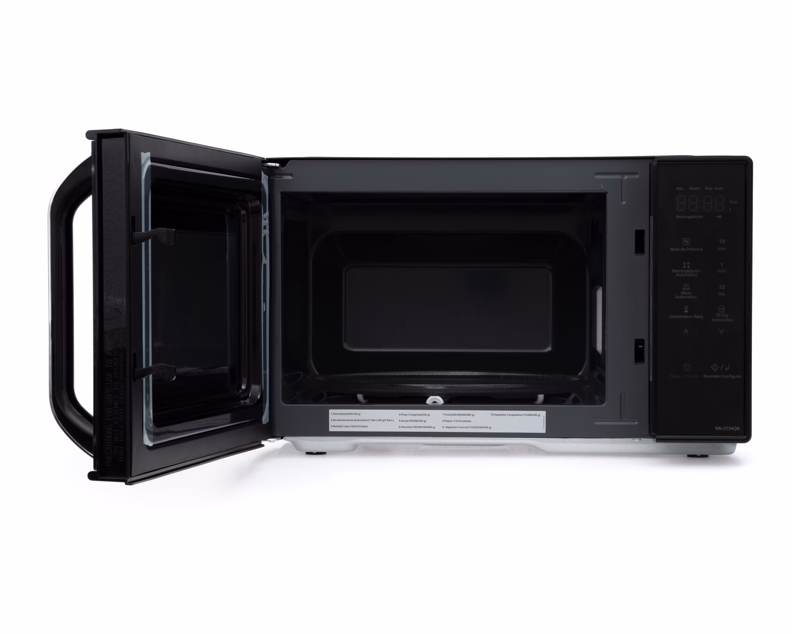 HORNO DE MICROONDAS PANASONIC NN-ST34QBRPH, 0.9 ft3, NEGRO-SILVER - Image 5