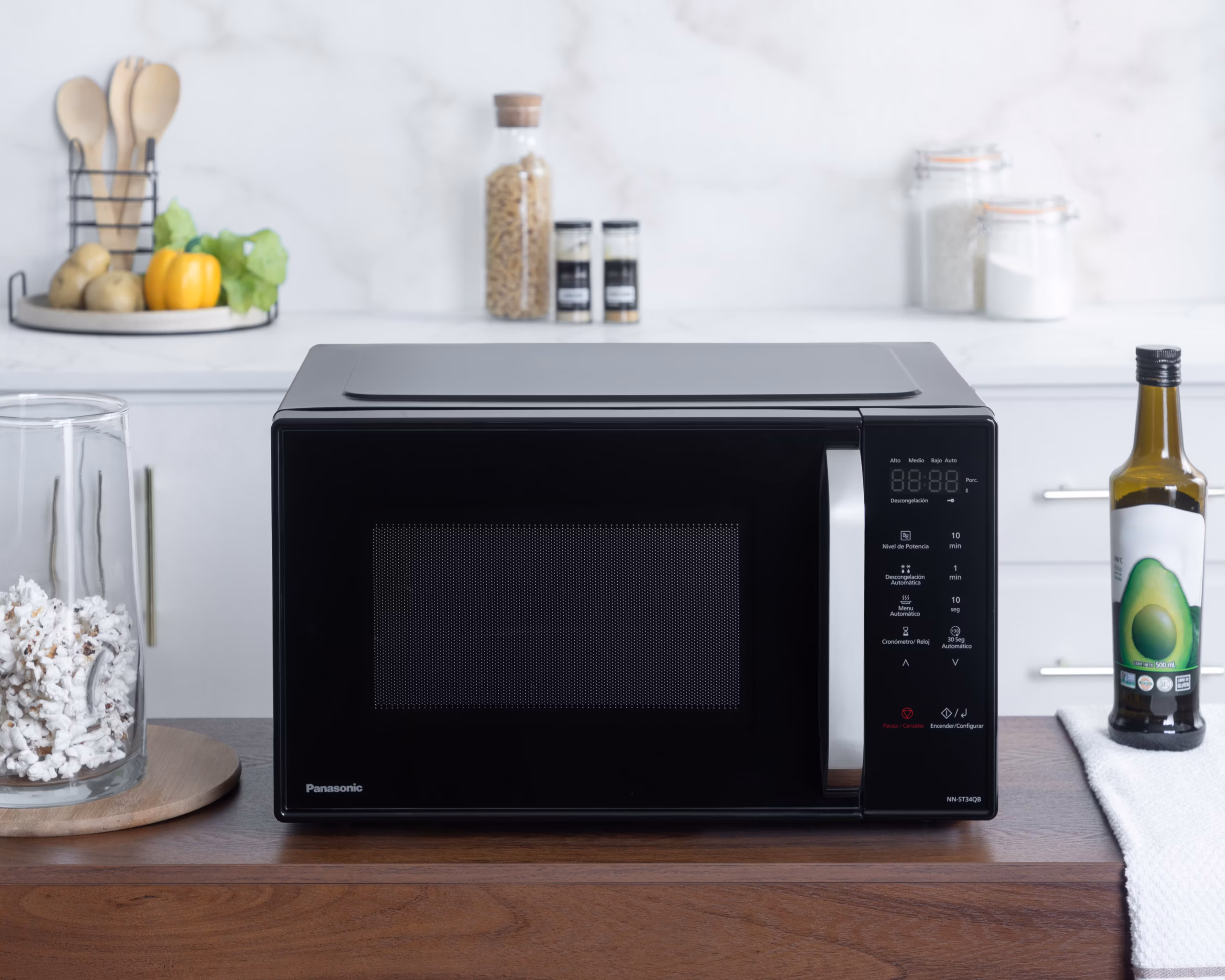 HORNO DE MICROONDAS PANASONIC NN-ST34QBRPH, 0.9 ft3, NEGRO-SILVER - Image 7