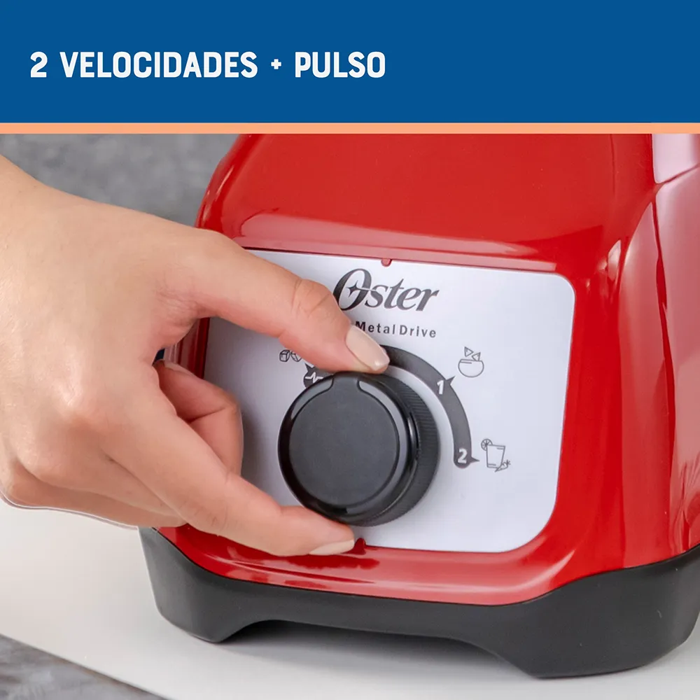 LICUADORA OSTER BLSTKAG-RRD 2 VEL KALIMAN ROJA - Image 4