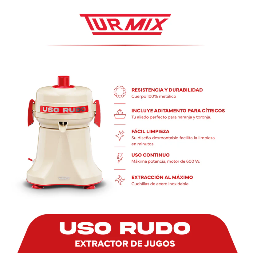 EXTRACTOR DE JUGOS TURMIX USO RUDO BLACK MATE - Image 2