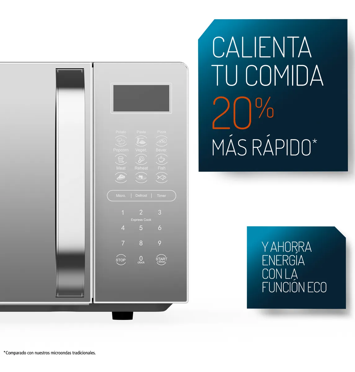 HORNO DE MICROONDAS MABE HMM-11SJW 1.1 ft3 GRIS - Image 5