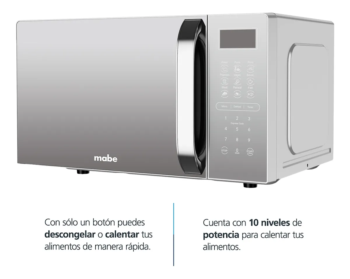 HORNO DE MICROONDAS MABE HMM-11SJW 1.1 ft3 GRIS - Image 4
