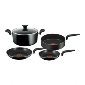 BATERIA T-FAL 0390900, VITAL, 5 PIEZAS, NEGRA